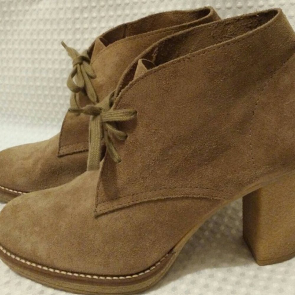 J.crew lace up ankle boots platform